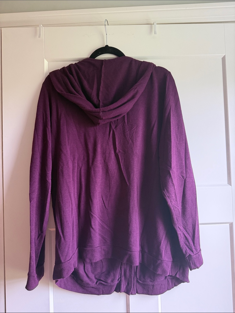 torrid Plum Hooded Button-Front Cardigan Jacket - Picture 5 of 5